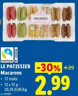 Lidl Le Patissier Macarons aanbieding