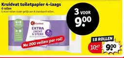 Kruidvat Kruidvat toiletpapier 4-laags aanbieding