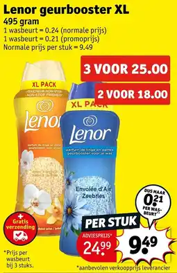 Kruidvat Lenor geurbooster XL aanbieding