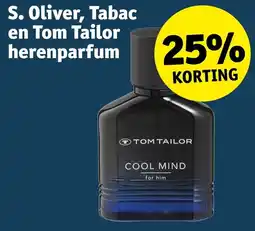 Kruidvat S. Oliver, Tabac en Tom Tailor herenparfum aanbieding
