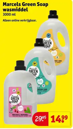 Kruidvat Marcel's green soap wasmiddel aanbieding