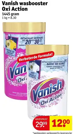 Kruidvat Vanish wasbooster oxi action aanbieding