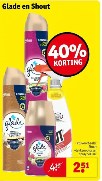 Kruidvat Glade en Shout aanbieding