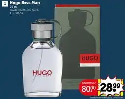 Kruidvat Hugo boss man aanbieding