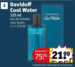 Kruidvat Davidoff cool water aanbieding