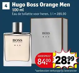Kruidvat Hugo boss orange men aanbieding