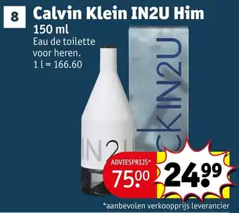 Kruidvat Calvin klein in2u him aanbieding
