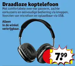 Kruidvat Draadloze Koptelefoon aanbieding
