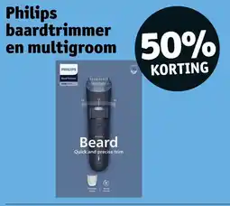 Kruidvat Philips baardtrimmer en multigroom aanbieding