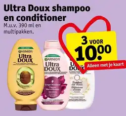 Kruidvat Ultra doux shampoo en conditioner aanbieding