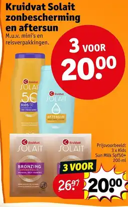 Kruidvat Kruidvat solait zonbescherming en aftersun aanbieding