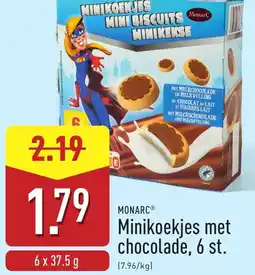 ALDI Monarc Minikoekjes met chocolade aanbieding