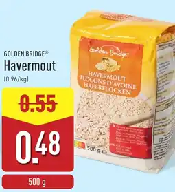 ALDI Golden Bridge Havermout aanbieding
