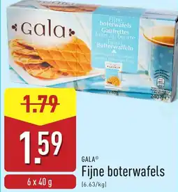 ALDI Gala Fijne boterwafels aanbieding