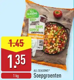 ALDI All Seasons Soepgroenten aanbieding