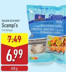 ALDI Golden Seafood Scampi's aanbieding