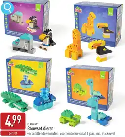 ALDI Playland Bouwset dieren aanbieding