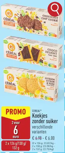 ALDI Cereal Koekjes zonder suiker aanbieding