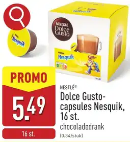 ALDI Nestlé Dolce Gusto capsules Nesquik aanbieding