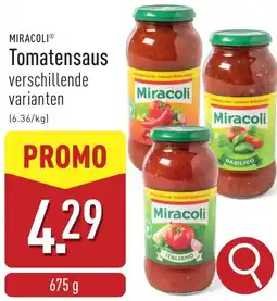 ALDI Miracoli Tomatensaus aanbieding