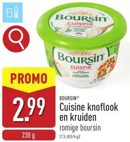 ALDI Boursin Cuisine knoflook en kruiden aanbieding
