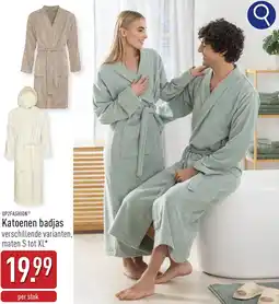 ALDI Up2fashion Katoenen badjas aanbieding