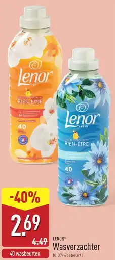 ALDI Lenor Wasverzachter aanbieding