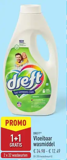 ALDI Dreft Vloeibaar wasmiddel aanbieding