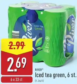 ALDI River Iced tea green aanbieding