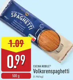ALDI Cucina Nobile Volkorenspaghetti aanbieding