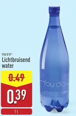 ALDI Fou d'o Lichtbruisend water aanbieding