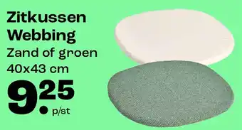 Zitkussen Webbing