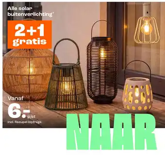 Alle solar buitenverlichting