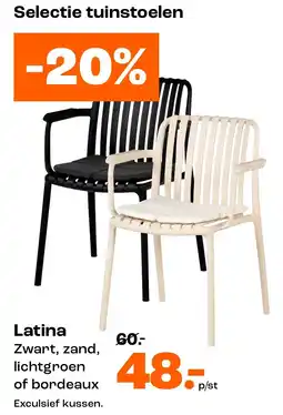 Kwantum Latina tuinstoelen aanbieding