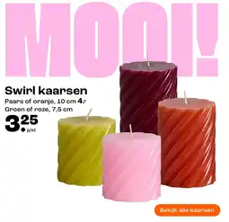 Kwantum Swirl kaarsen aanbieding