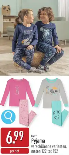 ALDI L&D Pyjama aanbieding