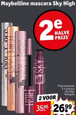 Kruidvat Maybelline mascara Sky High aanbieding