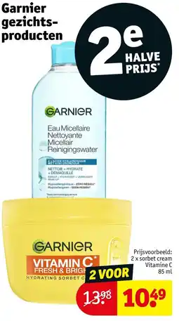 Kruidvat Garnier gezichtsproducten aanbieding
