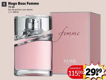 Kruidvat Hugo Boss Femme aanbieding