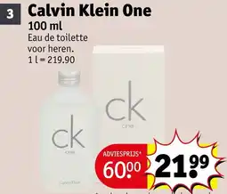 Kruidvat Calvin Klein One aanbieding