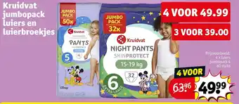Kruidvat Kruidvat jumbopack Luiers en luierbroekjes aanbieding