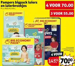 Kruidvat Pampers bigpack luiers en luierbroekjes aanbieding