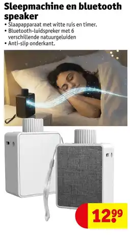 Kruidvat Sleepmachine en bluetooth speaker aanbieding