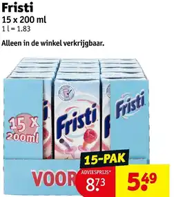 Kruidvat Fristi aanbieding