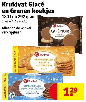 Kruidvat Kruidvat Glacé en Granen koekjes aanbieding