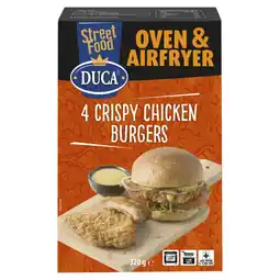 Albert Heijn Duca 4 crispy chicken burgers aanbieding