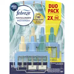 Albert Heijn Ambi Pur Fris linnen navulling 2-pack aanbieding