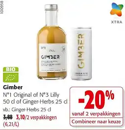 Colruyt Gimber Ginger-Herbs 25 cl aanbieding