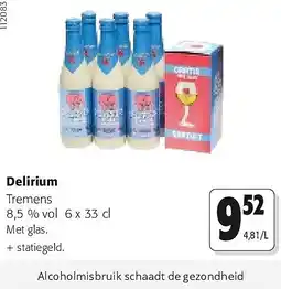 Colruyt Delirium Tremens 8,5 % vol 6 x 33 cl aanbieding