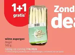 Spar witte asperges België 500 g aanbieding